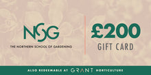 Load image into Gallery viewer, A £200 gift card for The Northern School Of Gardening&#39;s gardening workshops.

